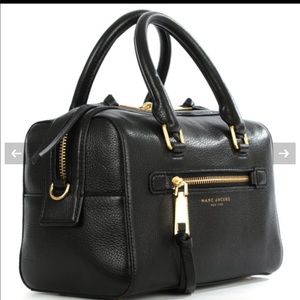 Marc Jacobs Black Leather Bowler Bag